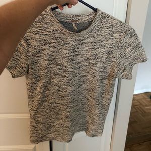 Free people knit short sleeve top, size small